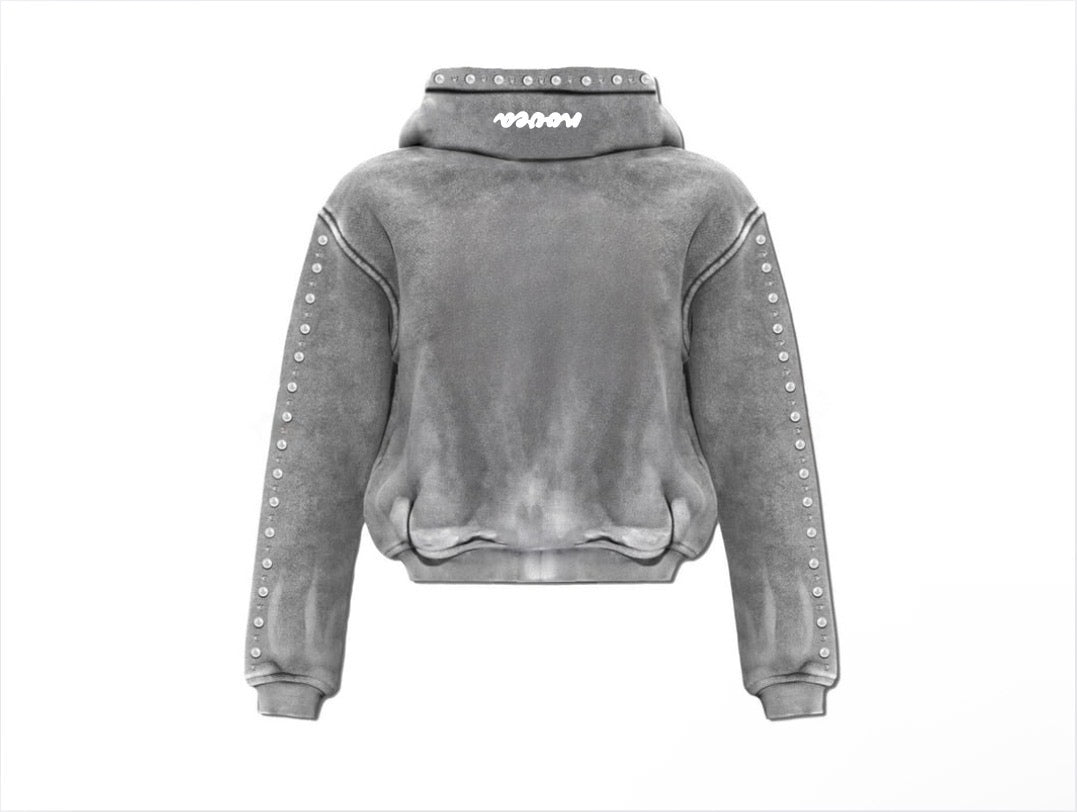 GRAY NOVEA FW26 ZIP-UP